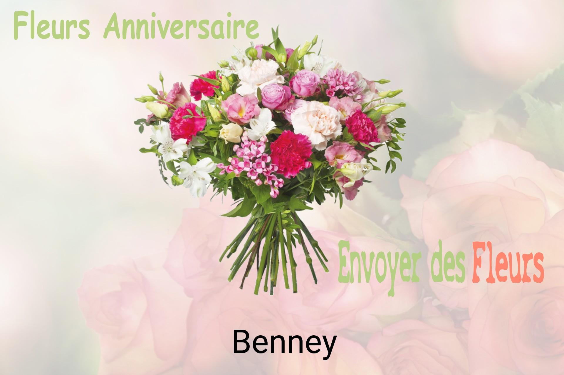 Bouquet de fleurs d’anniversaire livré à Benney